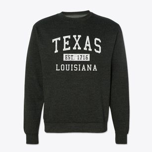 Texas Louisiana Classic Established Crewneck Sweatshirt
