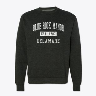 Blue Rock Manor Delaware Classic Established Crewneck Sweatshirt
