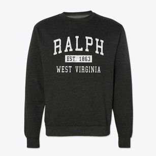 Ralph West Virginia Classic Established Crewneck Sweatshirt
