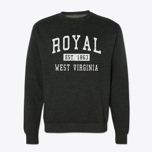 Royal West Virginia Classic Established Crewneck Sweatshirt