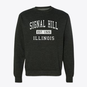 Signal Hill Illinois Classic Established Crewneck Sweatshirt