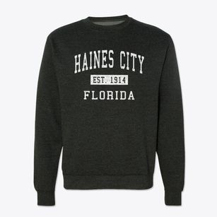 Haines City Florida Classic Established Crewneck Sweatshirt