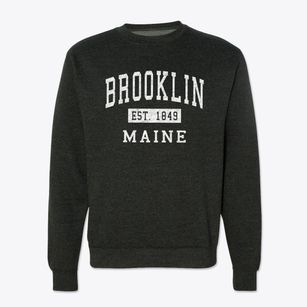 Brooklin Maine Classic Established Crewneck Sweatshirt