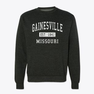 Gainesville Missouri Classic Established Crewneck Sweatshirt