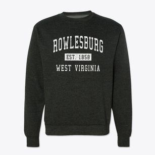 Rowlesburg West Virginia Classic Established Crewneck Sweatshirt