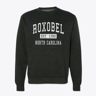 Roxobel North Carolina Classic Established Crewneck Sweatshirt