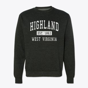 Highland West Virginia Classic Established Crewneck Sweatshirt