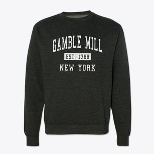 Gamble Mill New York Classic Established Crewneck Sweatshirt