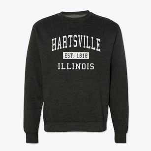 Hartsville Illinois Classic Established Crewneck Sweatshirt