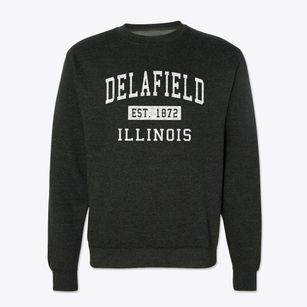 Delafield Illinois Classic Established Crewneck Sweatshirt
