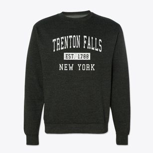Trenton Falls New York Classic Established Crewneck Sweatshirt