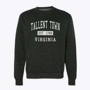 Tallent Town Virginia Classic Established Crewneck Sweatshirt