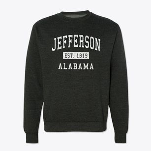 Jefferson Alabama Classic Established Crewneck Sweatshirt