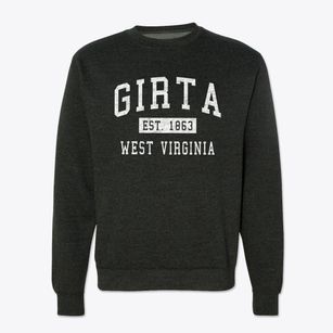 Girta West Virginia Classic Established Crewneck Sweatshirt