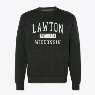 Lawton Wisconsin Classic Established Crewneck Sweatshirt
