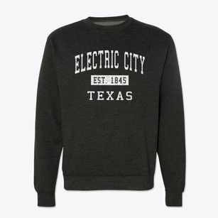 Electric City Texas Classic Established Crewneck Sweatshirt
