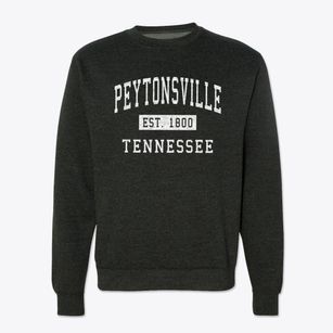 Peytonsville Tennessee Classic Established Crewneck Sweatshirt