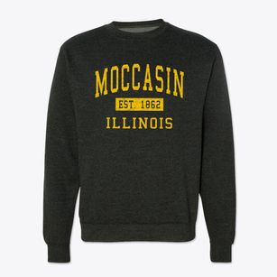 Moccasin Illinois Classic Established Crewneck Sweatshirt
