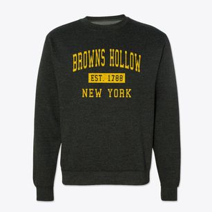 Browns Hollow New York Classic Established Crewneck Sweatshirt
