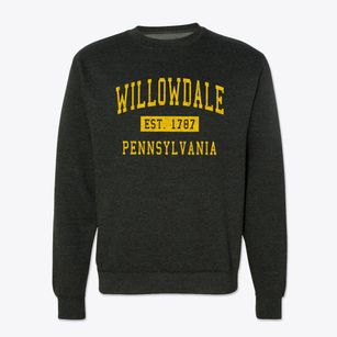 Willowdale Pennsylvania Classic Established Crewneck Sweatshirt