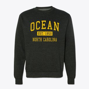 Ocean North Carolina Classic Established Crewneck Sweatshirt