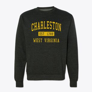 Charleston West Virginia Classic Established Crewneck Sweatshirt