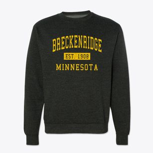 Breckenridge Minnesota Classic Established Crewneck Sweatshirt