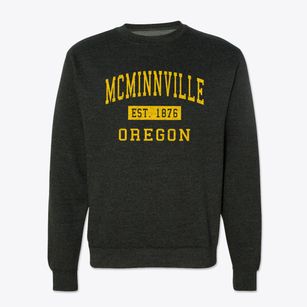 Mcminnville Oregon Classic Established Crewneck Sweatshirt