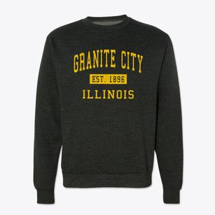 Granite City Illinois Classic Established Crewneck Sweatshirt