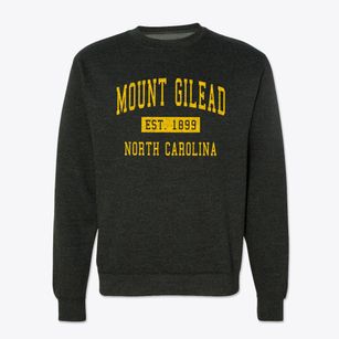 Mount Gilead North Carolina Classic Established Crewneck Sweatshirt