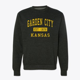 Garden City Kansas Classic Established Crewneck Sweatshirt
