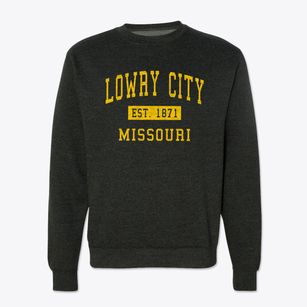 Lowry City Missouri Classic Established Crewneck Sweatshirt