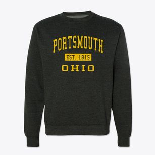 Portsmouth Ohio Classic Established Crewneck Sweatshirt