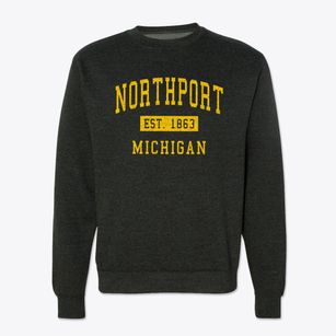 Northport Michigan Classic Established Crewneck Sweatshirt