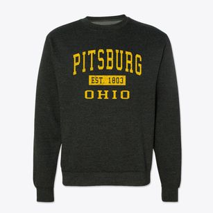 Pitsburg Ohio Classic Established Crewneck Sweatshirt