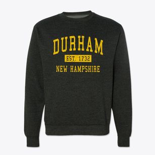 Durham New Hampshire Classic Established Crewneck Sweatshirt