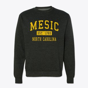 Mesic North Carolina Classic Established Crewneck Sweatshirt
