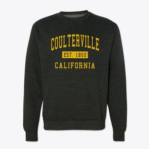 Coulterville California Classic Established Crewneck Sweatshirt