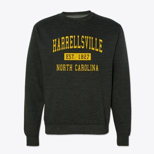 Harrellsville North Carolina Classic Established Crewneck Sweatshirt