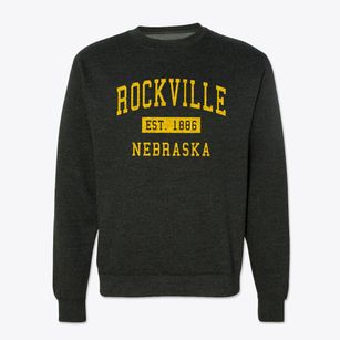 Rockville Nebraska Classic Established Crewneck Sweatshirt