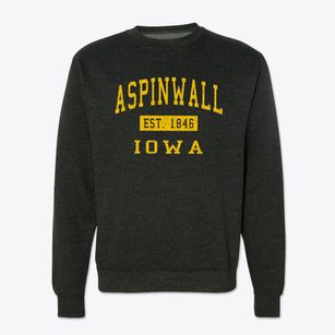 Aspinwall Iowa Classic Established Crewneck Sweatshirt