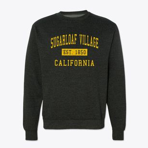 Sugarloaf Village California Classic Established Crewneck Sweatshirt