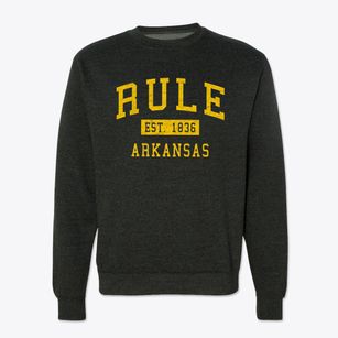 Rule Arkansas Classic Established Crewneck Sweatshirt