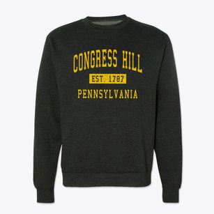 Congress Hill Pennsylvania Classic Established Crewneck Sweatshirt