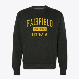 Fairfield Iowa Classic Established Crewneck Sweatshirt