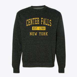 Center Falls New York Classic Established Crewneck Sweatshirt