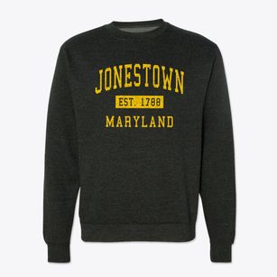 Jonestown Maryland Classic Established Crewneck Sweatshirt