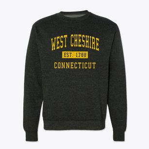West Cheshire Connecticut Classic Established Crewneck Sweatshirt