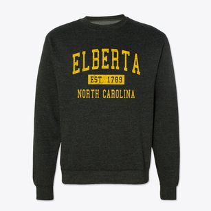 Elberta North Carolina Classic Established Crewneck Sweatshirt