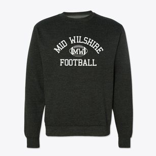Mid Wilshire Christian Schools Classic Football Crewneck Sweatshirt
